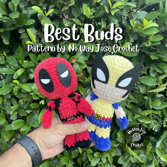 Best Buds Action Figure Crochet Pattern (PDF Download)